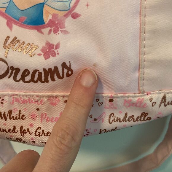 Disney Parks Pink Cinderella Belle Princess Small Overnight Duffle Bag - Picture 3 of 12